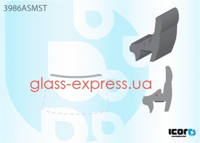 МОЛДИНГ ЛОБОВОГО СКЛА, ICOR
