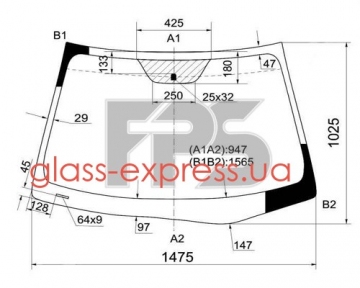 СКЛО ЛОБОВЕ, AGC
