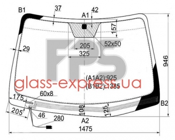 СКЛО ЛОБОВЕ, AGC