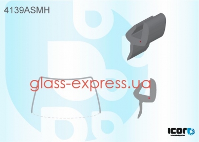 МОЛДИНГ ЛОБОВОГО СКЛА, PILKINGTON