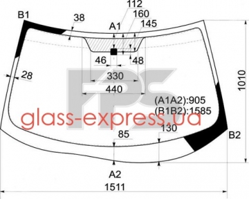 СКЛО ЛОБОВЕ, AGC
