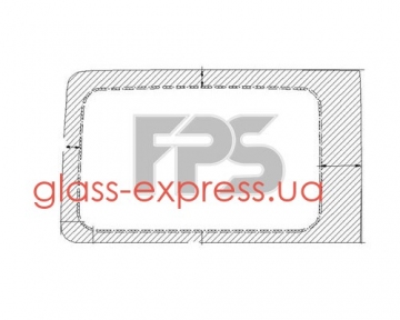 СКЛО БОКОВЕ ПРАВЕ СЕРЕДНЄ КУЗОВНЕ, XINYI