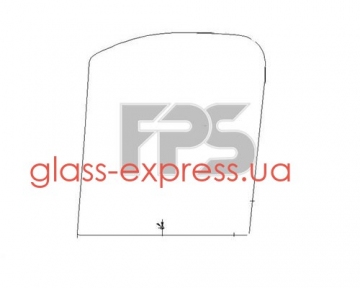 СКЛО БОКОВЕ ПРАВЕ ПЕРЕДНЄ ДВЕРНЕ, XINYI