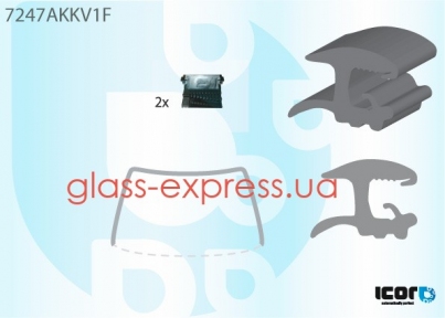 МОЛДИНГ ЛОБОВОГО СКЛА, PILKINGTON