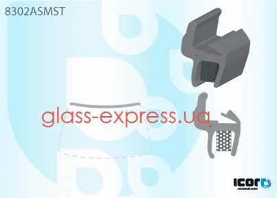 МОЛДИНГ ЛОБОВОГО СКЛА, SEKURIT