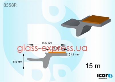 МОЛДИНГ ЛОБОВОГО СКЛА, ICOR