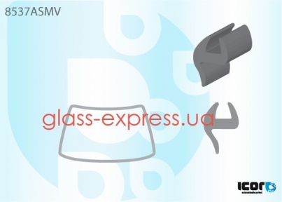 МОЛДИНГ ЛОБОВОГО СКЛА, ICOR