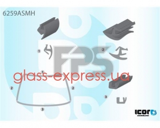 МОЛДИНГ ЛОБОВОГО СКЛА, ICOR